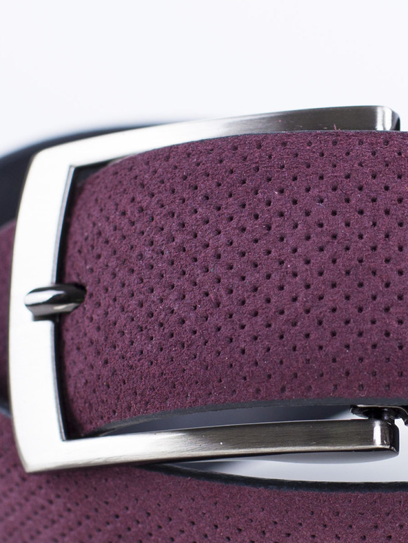 Zapana Лилаво Мъжки кожен колан Zapana Snake