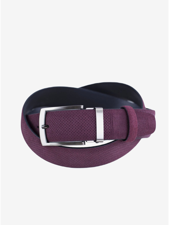 Zapana Лилаво Мъжки кожен колан Zapana Snake