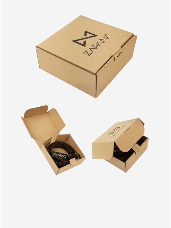 Zapana Лилаво Мъжки кожен колан Zapana Snake