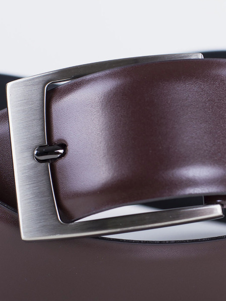 Zapana Тъмнокафяв кожен колан Zapana Flow за мъже