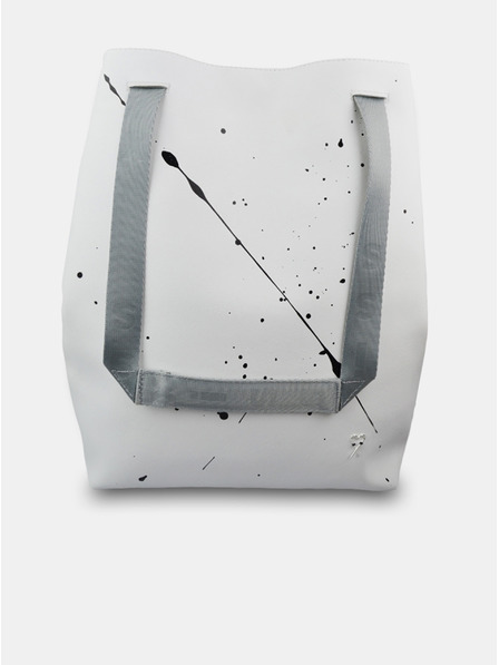 Xiss Бяла раница с шарка на жените Xiss Splashed White City Red