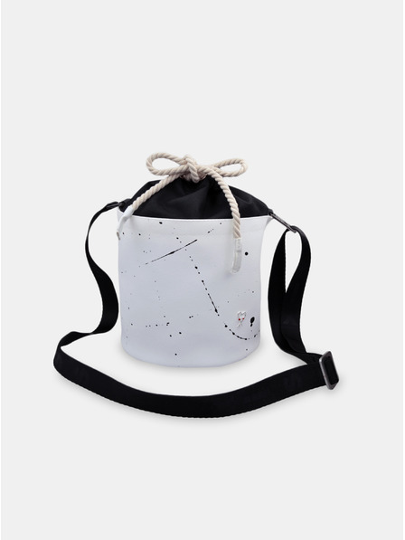 Xiss Бяла дамска чанта Crossbody Kiss Mini White Splash
