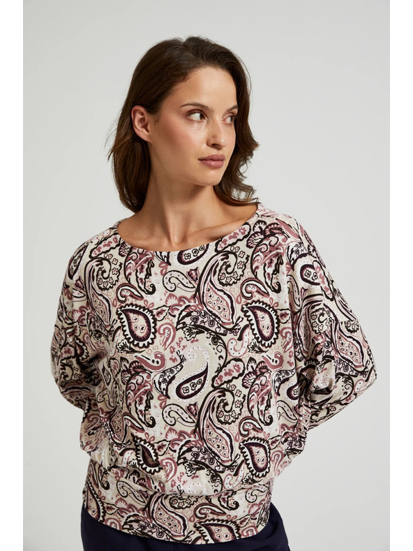 Moodo Светло бежов дамски пуловер