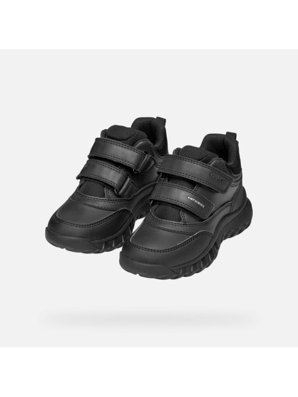 Geox Черни момчешки боти Geox Simbyos ABX