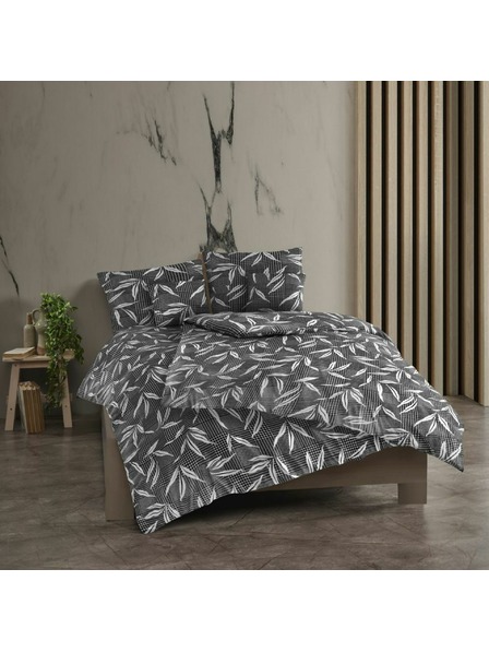 Kvalitex Френски памучен спален комплект renforcé 200x200, 70x90cm OSAKA сив