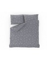 Kvalitex Френски памучен спален комплект NORDIC COLLECTION 220x200, 70x90cm GRID сив