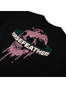 Horsefeathers Тениска Orbit черна HORSEFEATHERS