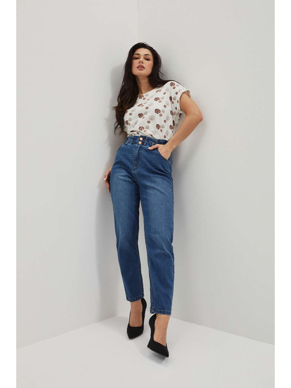 Moodo Дамски дънки Moodo – тъмно сини