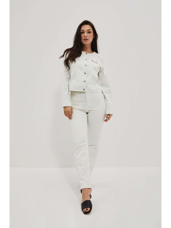 Moodo Дамски бели mom дънки Moodo