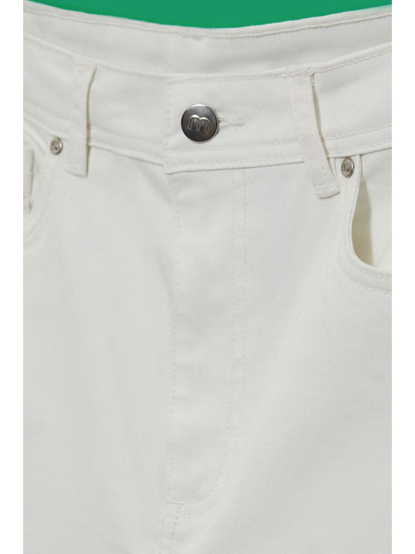 Moodo Дамски бели mom дънки Moodo