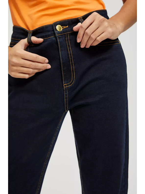 Moodo Дамски дънки Moodo – тъмно сини