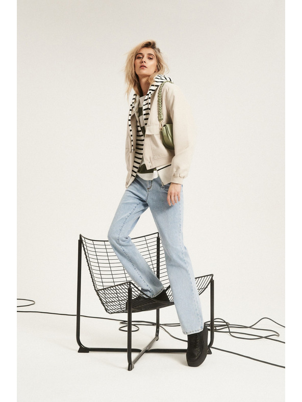 Moodo Дамски дънки Moodo – светло сини