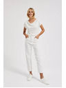Moodo Дамски дънки Moodo – off white