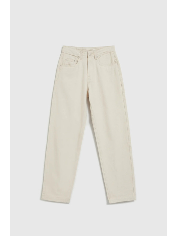 Moodo Дамски дънки Moodo – светло бежово