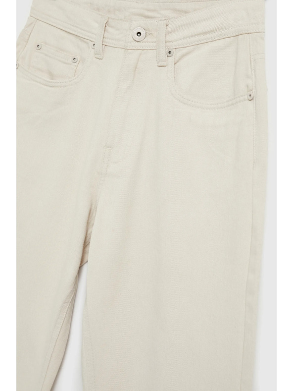 Moodo Дамски дънки Moodo – светло бежово