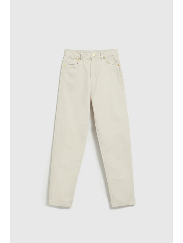 Moodo Дамски дънки Moodo – светло бежово