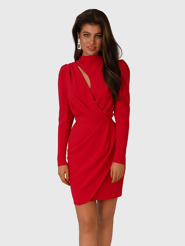 Edoti PATTY мини рокля - червена