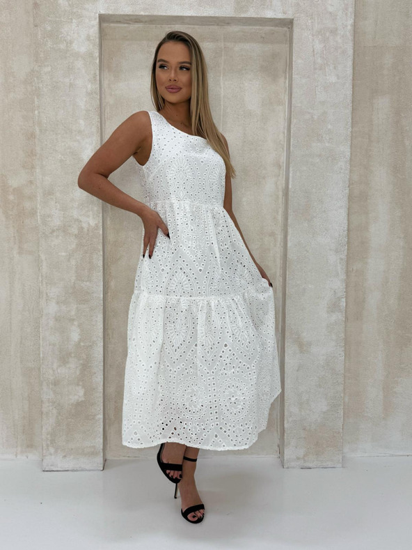 Edoti Richelieu макси рокля - бяла