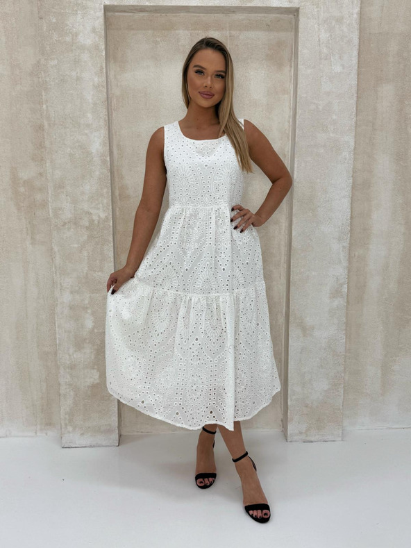 Edoti Richelieu макси рокля - бяла