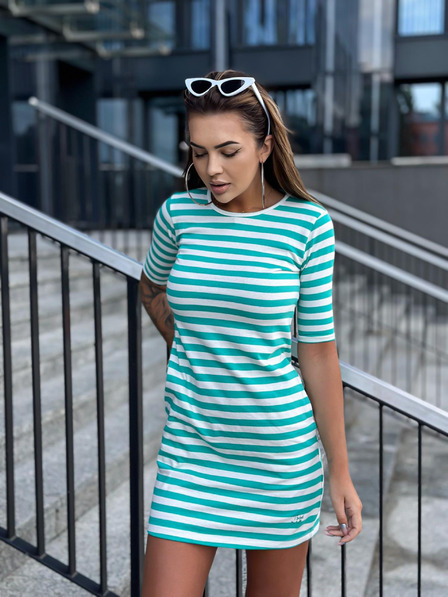 Edoti Туника рокля basic mini - зелена