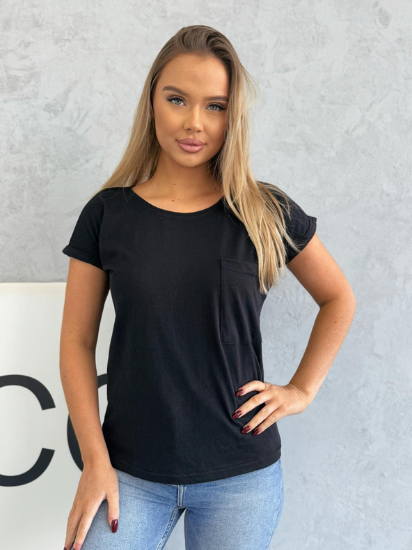 Edoti Тениска с джоб - черна