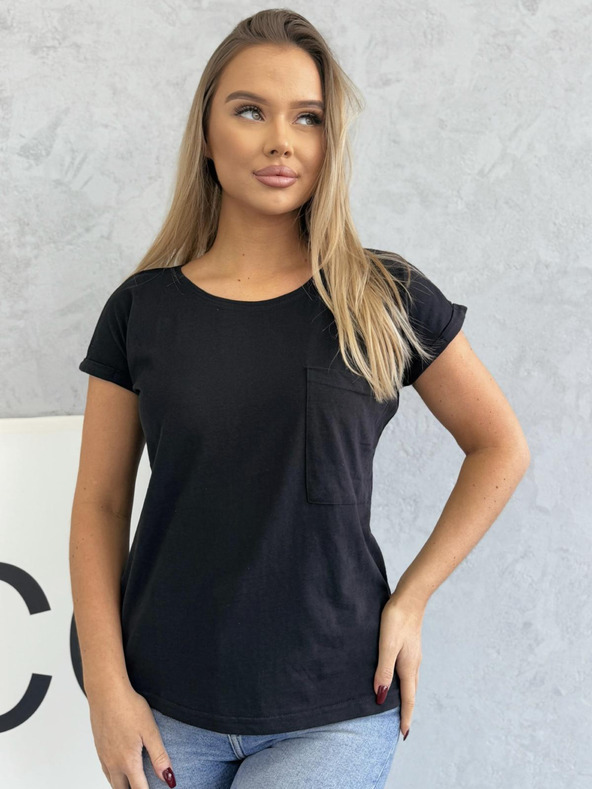 Edoti Тениска с джоб - черна
