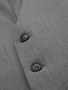 Ombre Clothing Елегантна мъжка светлосива жилетка SLIM FIT