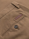 Ombre Clothing Мъжки чино панталони REGULAR FIT с фина структура - тъмнобежови