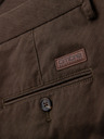 Ombre Clothing Мъжки чино панталони REGULAR FIT с фина структура - кафяви