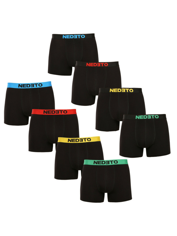 Nedeto Комплект от осем - мъжки боксерки Nedeto черни