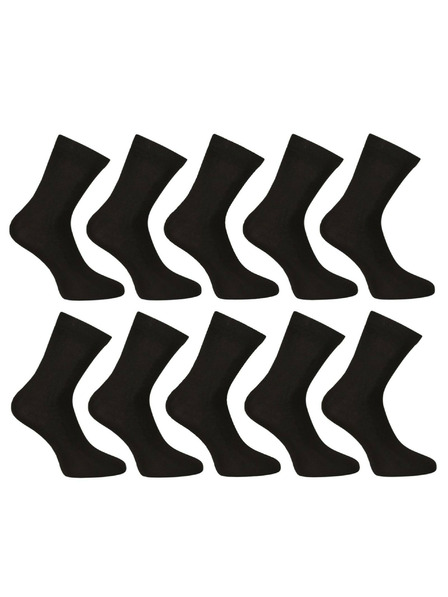Nedeto Комплект от десет - Nedeto глезенови бамбукови чорапи черни