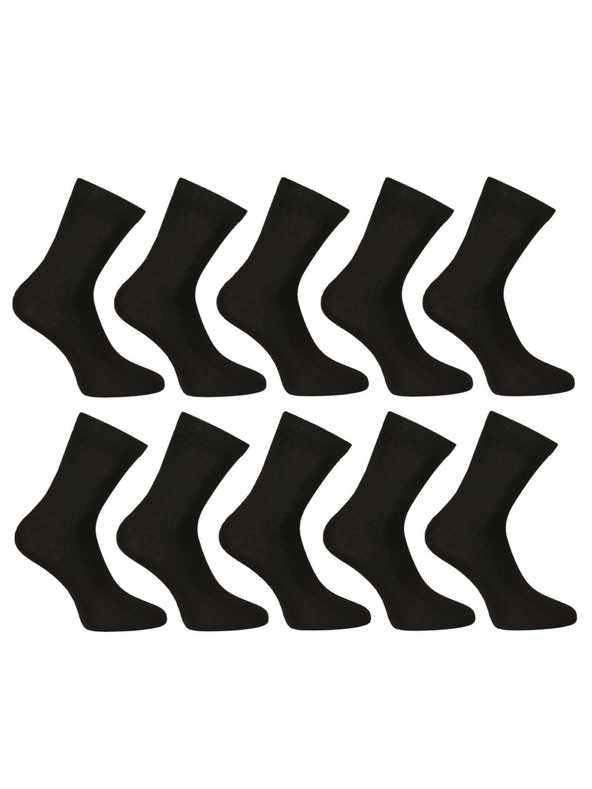 Nedeto Комплект от десет - Nedeto глезенови бамбукови чорапи черни
