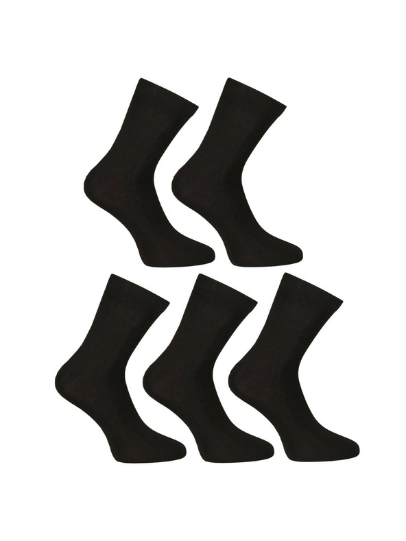 Nedeto Комплект от пет - Nedeto глезенови бамбукови чорапи черни