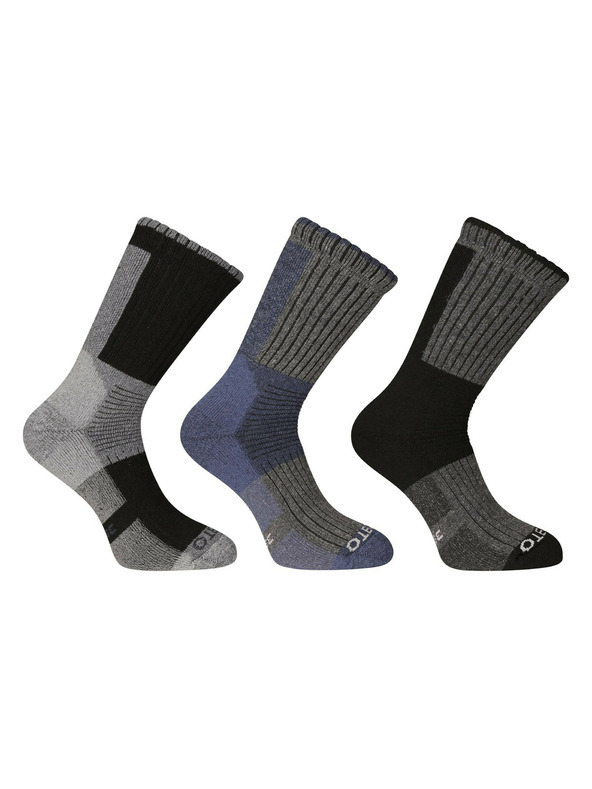 Nedeto Комплект от три - Nedeto високи зимни чорапи многоцветни