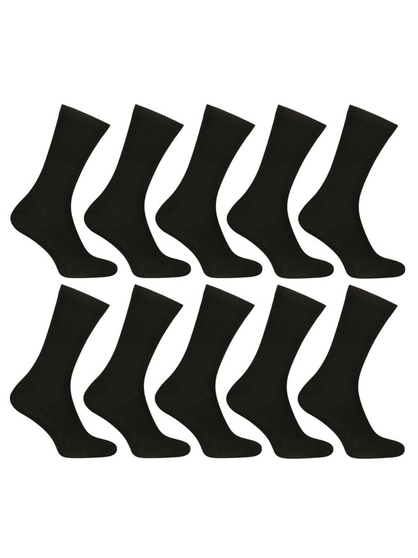 Nedeto Комплект от десет - Nedeto високи бамбукови чорапи черни