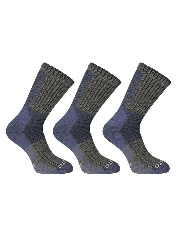 Nedeto Комплект от три - Nedeto високи зимни чорапи сини