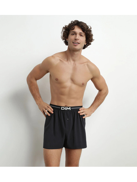 DIM Мъжки свободни боксерки - черни