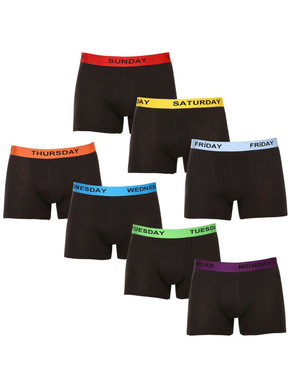 Nedeto Комплект от седем - мъжки боксерки Nedeto черни