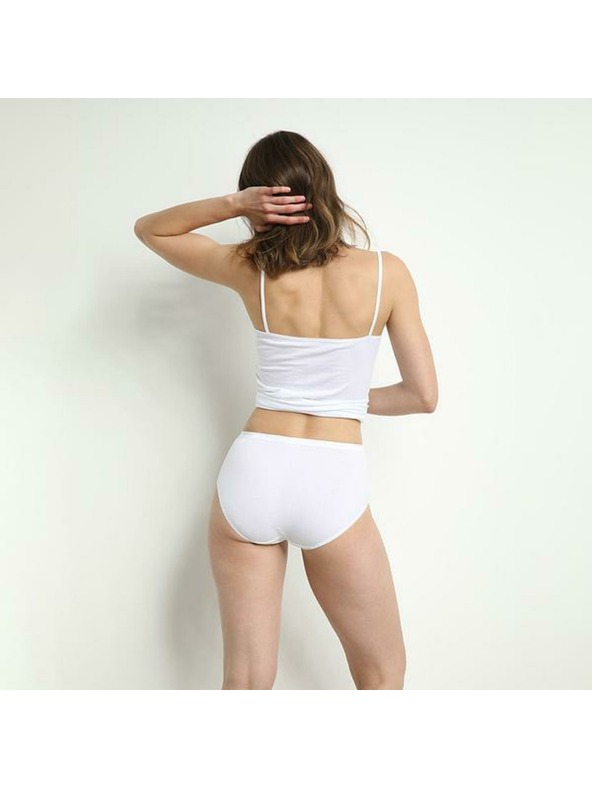 DIM Дамски памучни гащи 2 бр. - бяло