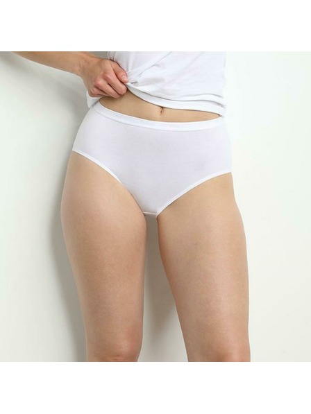 DIM Дамски памучни гащи 2 бр. - черно - бяло