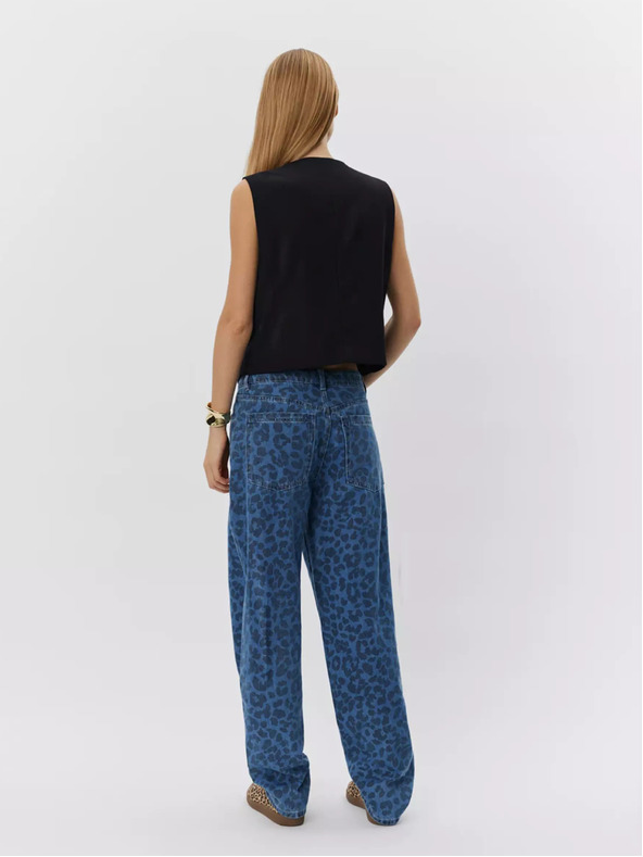 Sofie Schnoor Сини дамски дънки с шарка Sofie Schnoor