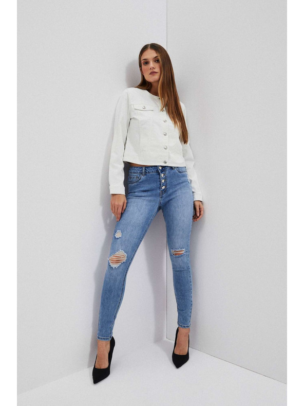 Moodo Дамски дънки Moodo – светло сини