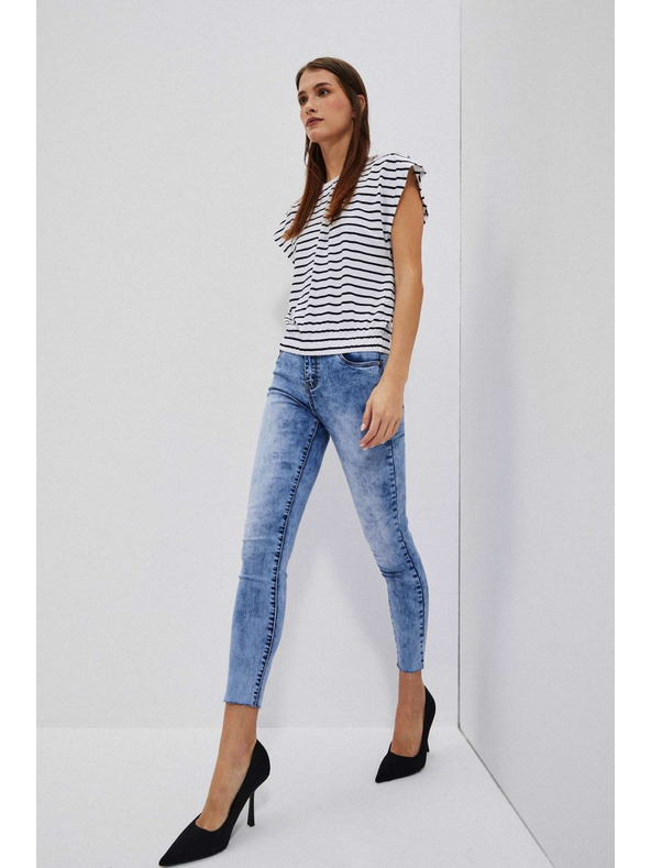 Moodo Дамски дънки Moodo – тъмно сини