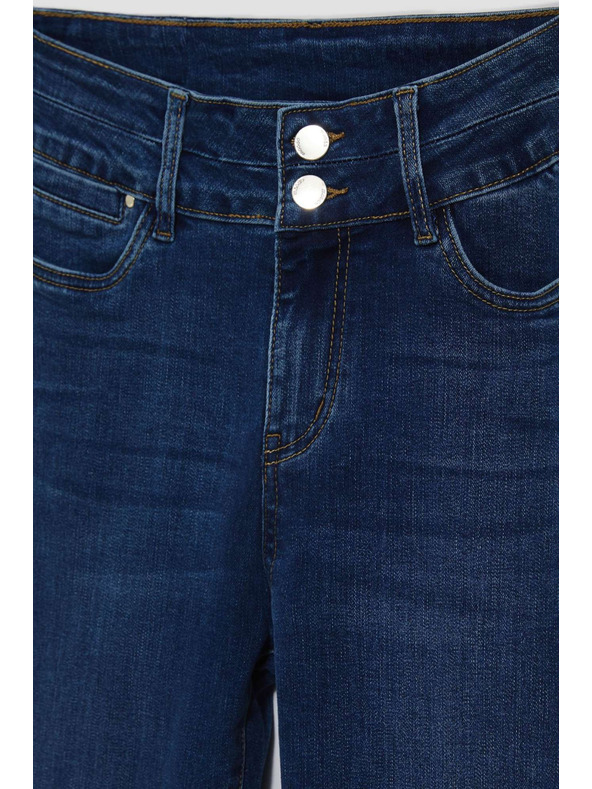 Moodo Дамски дънки Moodo - тъмно морско синьо