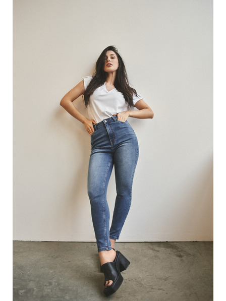 Moodo Дамски дънки Moodo – тъмно сини