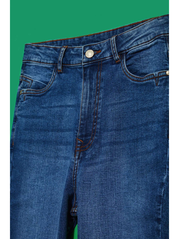 Moodo Дамски дънки Moodo – тъмно сини