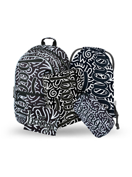 BAAGL  BAAGL 5 КОМПЛЕКТ Core Елемент: раница, моливник, торбичка, папка, портмоне