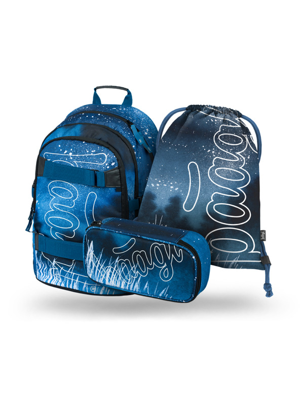 BAAGL  BAAGL 3 КОМПЛЕКТ Skate Steel: раница, моливник, торбичка