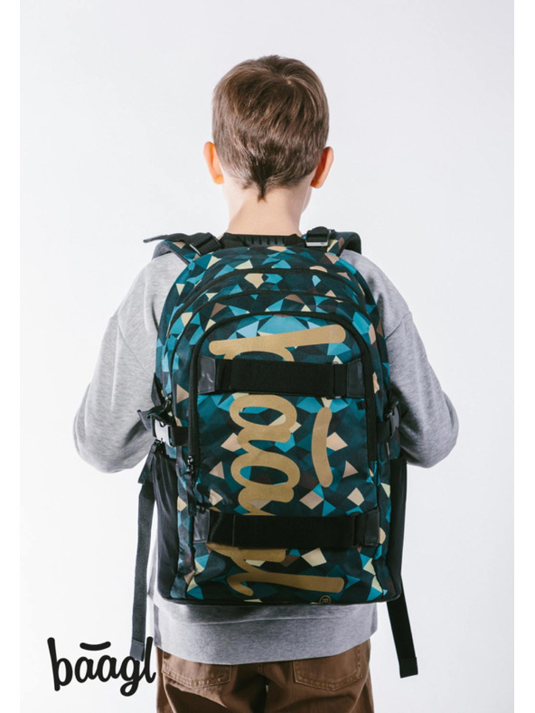 BAAGL  BAAGL 3 КОМПЛЕКТ Skate Polygon: раница, моливник, торбичка