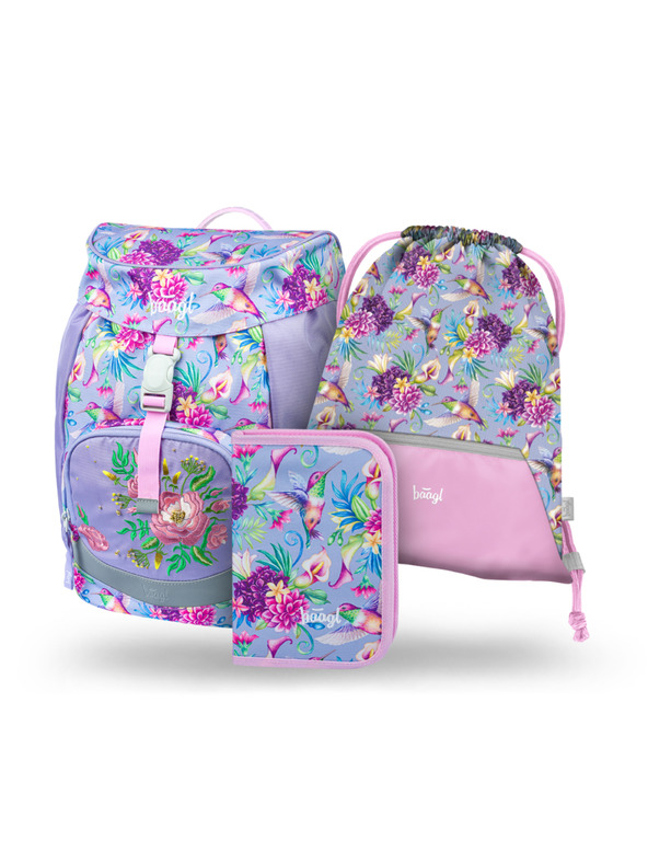 BAAGL  BAAGL 3 КОМПЛЕКТ Airy Колибри: раница, моливник, торбичка